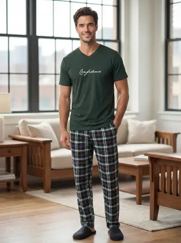 Tekten 8210 (M-L-XL-XXL) Erkek Kısa Kollu Pijama Takım
