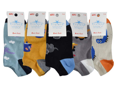 Yıldız 5263 %76 Pamuk Erkek Çocuk Patik 12'li