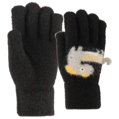 Kitti K26260-19 (5-8) Yaş Erkek Çocuk Örme Eldiven 6'lı