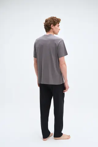 Pijadore 2065 (M-L-XL-XXL) Kısa Kollu Erkek Pijama Takım 4'lü