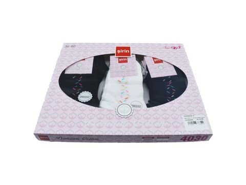 Şirin 4030-37 (36-40) Dikişsiz Bayan Penye Patik Çorap 12'li