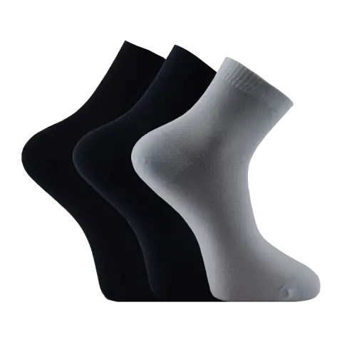Vakre 9106-1 (40-44 NO) Dikişsiz Erkek Bambu Yarım Konç Çorap 12'li