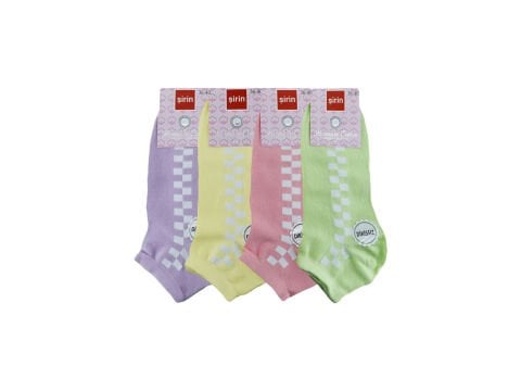 Şirin 4030-56 (36-40) Dikişsiz Bayan Penye Patik Çorap 12'li