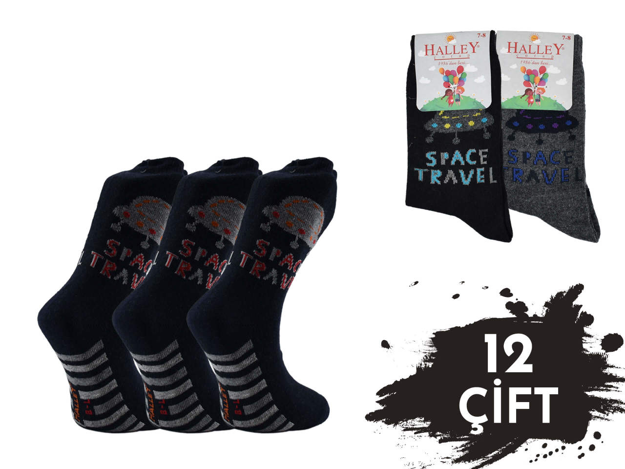 Halley 15230 %70 Pamuk Erkek Çocuk Çorap 12'li