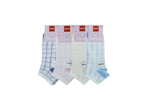 Şirin 4030-55 (36-40) Dikişsiz Bayan Penye Patik Çorap 12'li