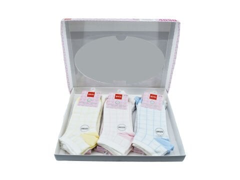 Şirin 4030-55 (36-40) Dikişsiz Bayan Penye Patik Çorap 12'li