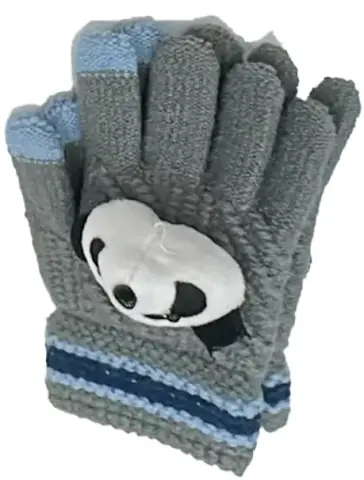 Kitti P-K25230-05 (4-8) Yaş Erkek Çocuk Örme Eldiven 6'lı