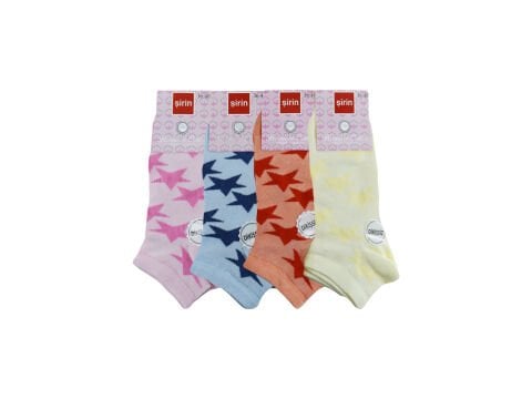 Şirin 4030-54 (36-40) Dikişsiz Bayan Penye Patik Çorap 12'li