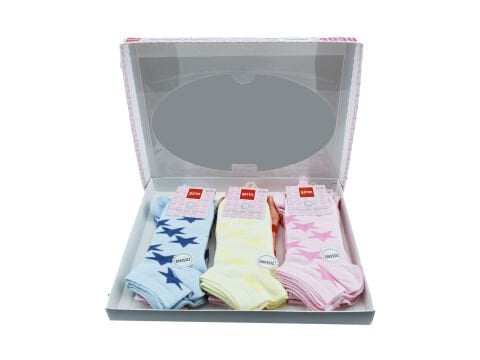 Şirin 4030-54 (36-40) Dikişsiz Bayan Penye Patik Çorap 12'li