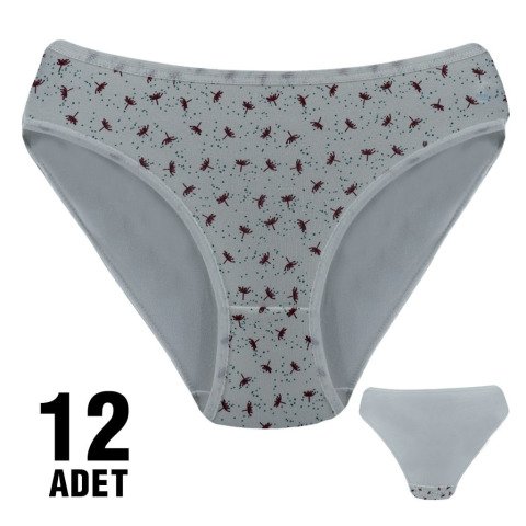Dondeza 101-118 Desenli Bayan Bikini 12'li