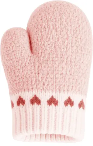 Kitti P-K26210-03 (1-3) Yaş Kız Bebe Örme Eldiven 6'lı