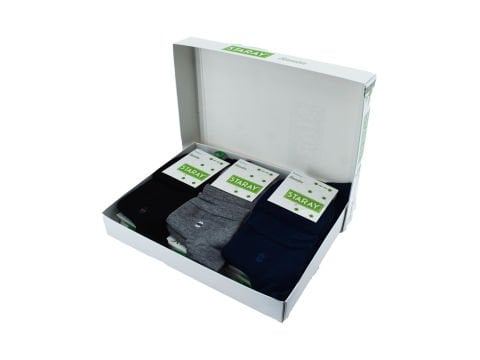 Staray 0548 Bambu Yarım Konç Erkek Patik 12'li