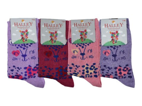 Halley 15238 %70 Pamuk Kız Çocuk Çorap 12'li