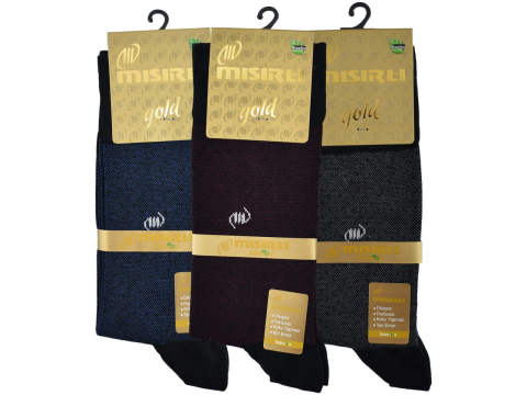 Mısırlı 2004 Bambu Dikişsiz Jakarlı Erkek Çorap 12'li