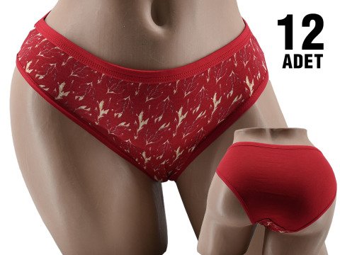 Dondeza 458 Desenli Bayan Bikini 12'li