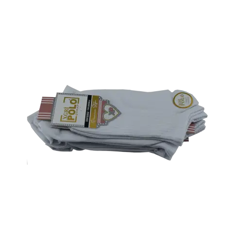 XGRİ POLO B-87-1 (35-40) Yıkamalı Dikişsiz Bayan Penye Patik Çorap 12'li