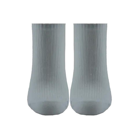 XGRİ POLO B-87-1 (35-40) Yıkamalı Dikişsiz Bayan Penye Patik Çorap 12'li