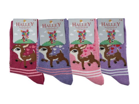 Halley 15244 %70 Pamuk Kız Çocuk Çorap 12'li