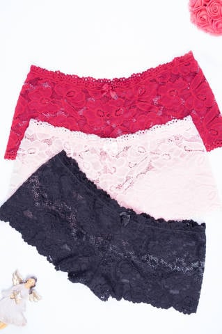 Mary Lüx 306 Bayan Dantelli Şort Boxer