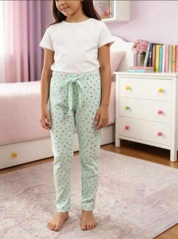 Dondeza 447 Desenli Fitilli Kız Çocuk Pijama Alt 6'lı