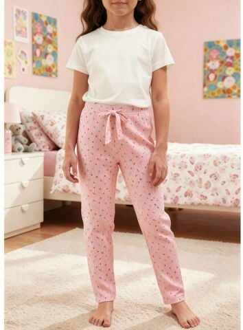 Dondeza 447 Desenli Fitilli Kız Çocuk Pijama Alt 6'lı