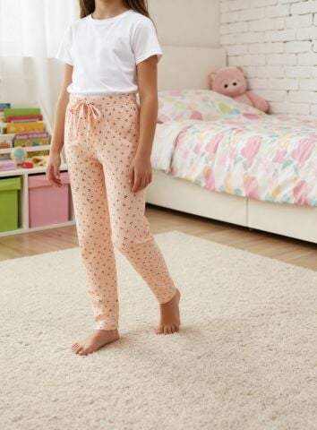 Dondeza 447 Desenli Fitilli Kız Çocuk Pijama Alt 6'lı