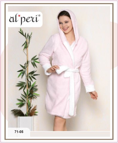 Alperi 71-05 Polar Bayan Uzun Kollu Sabahlık 4'lü