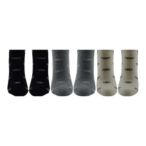 XGRİ POLO B-87-4 (35-40) Yıkamalı Dikişsiz Bayan Penye Patik Çorap 12'li