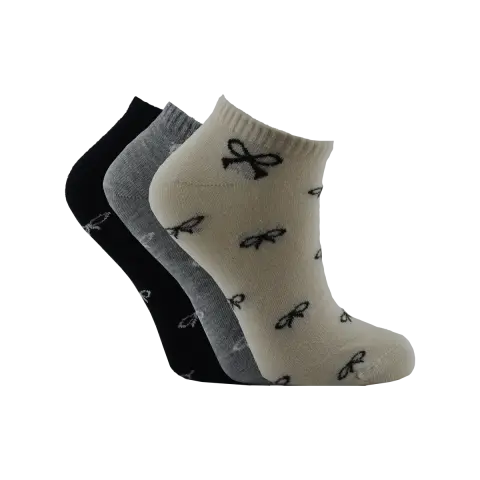 XGRİ POLO B-87-4 (35-40) Yıkamalı Dikişsiz Bayan Penye Patik Çorap 12'li