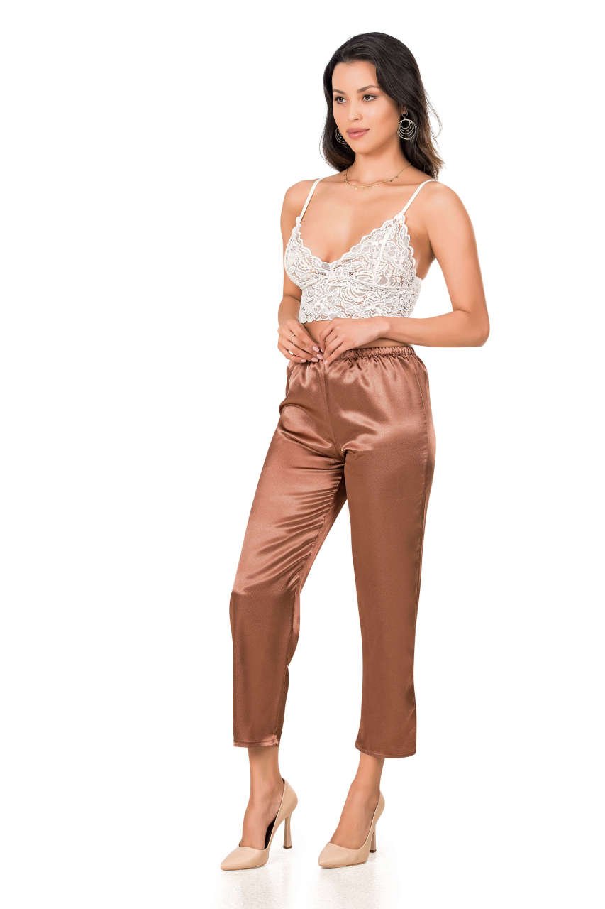 Moongirl 305 Bayan Saten Pijama Takım