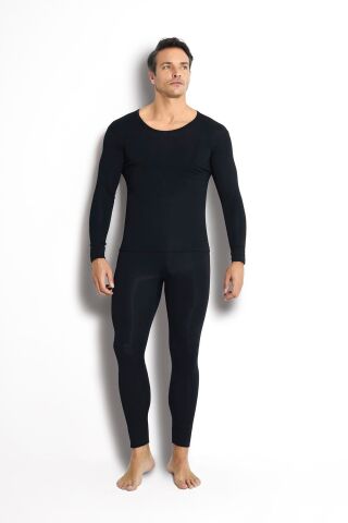 Jiber 160 Erkek %100 Termal Üst SİYAH - L