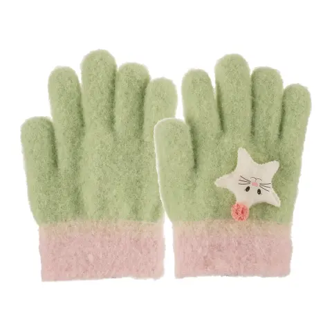 Kitti K26250-02  (1-4) Yaş Kız Örme Eldiven 6'lı