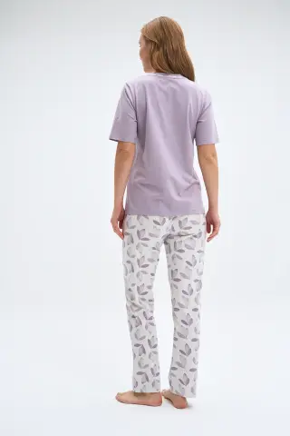 Pijadore 2055 (M-L-XL-XXL) Kısa Kollu Bayan Pijama Takım 4'lü