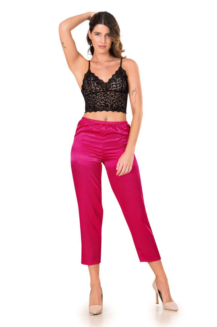 Moongirl 308 Bayan Saten Pijama Takım