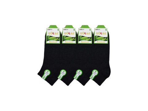 Gülsa (40-45) Dikişsiz Erkek Bambu Patik Çorap 12'li ANTRASİT - 40-44 NO