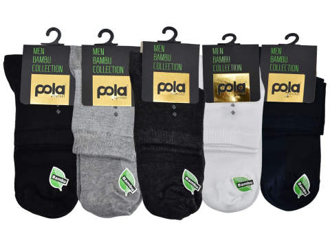 Pola 1663 Parfümlü Yazlık Yarım Konç Dikişsiz Bambu Erkek Patik 12'li