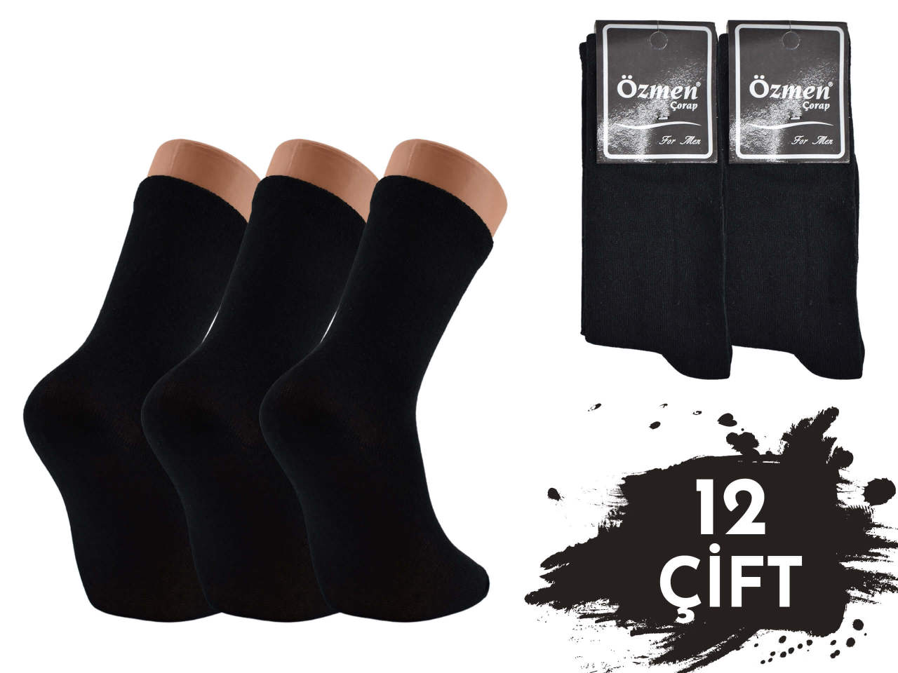 Özmen Erkek Garson Boy Likralı Çorap 12'li