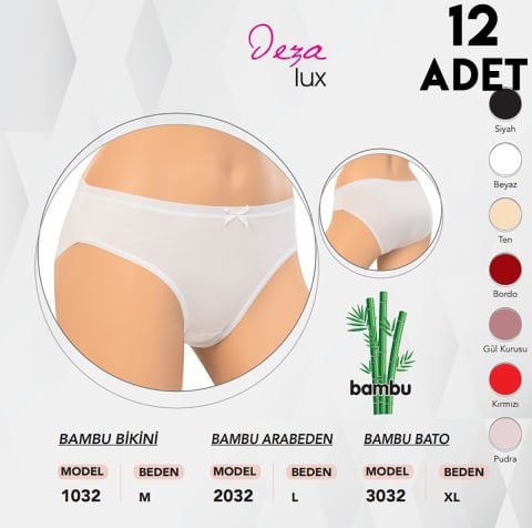 Dondeza 3032 Bambu Bayan Bato Külot 12'li