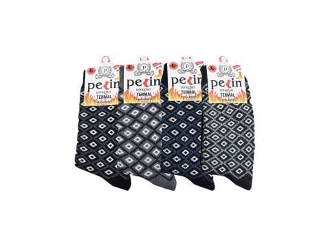 Pelin 10-17 Kışlık Bayan Termal Havlu Çorap 12'li