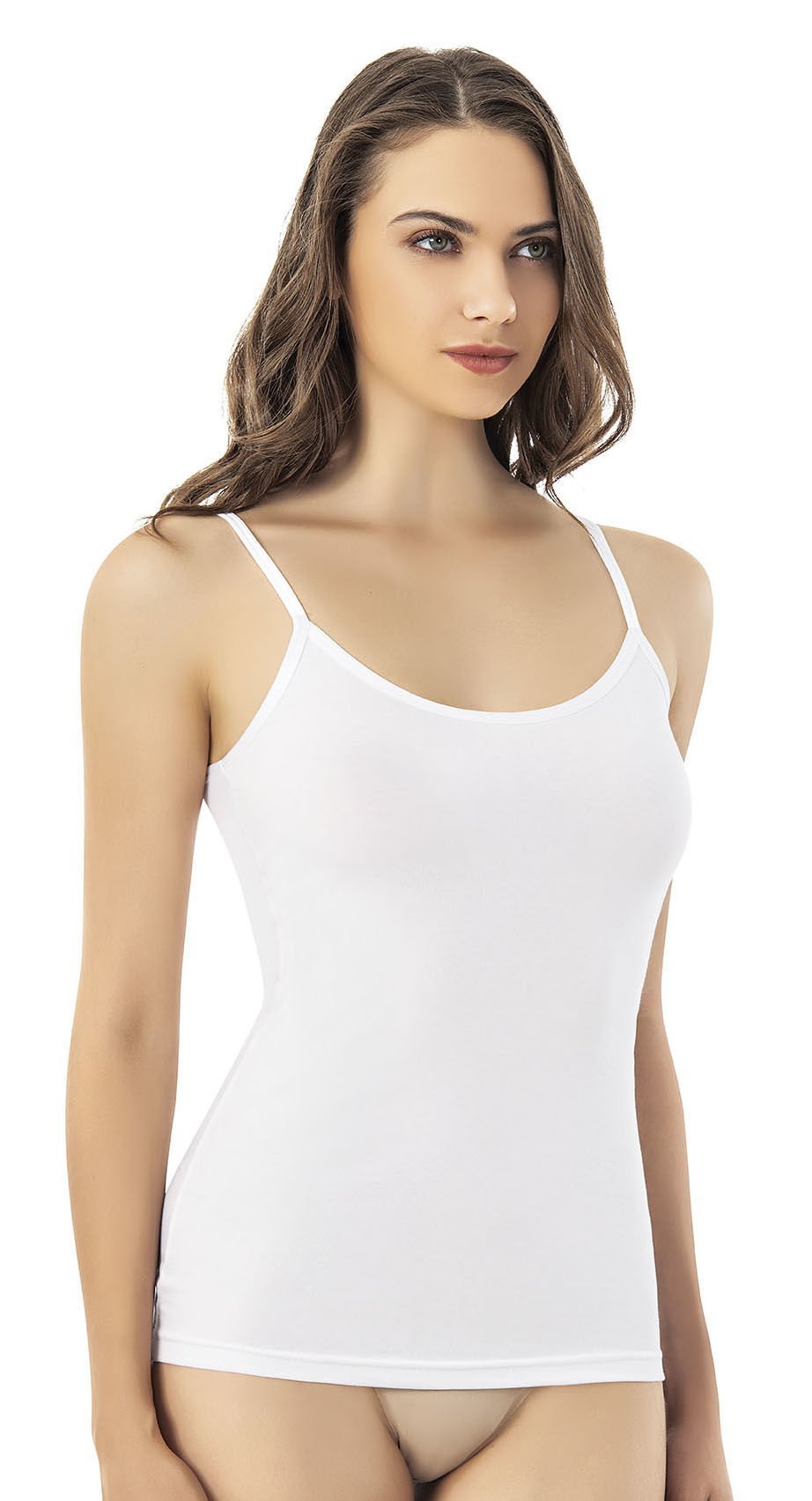 Kota 6600 Modal Bayan İp Askılı Atlet BEYAZ - 2XL