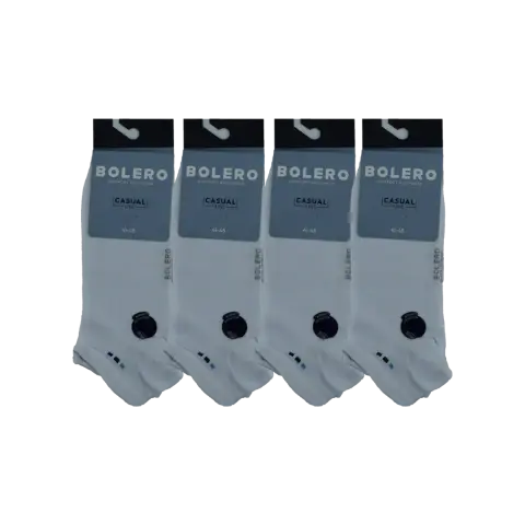 Bolero E-20-5 (41-45 NO) Dikişsiz Erkek Penye Patik Çorap 12'li
