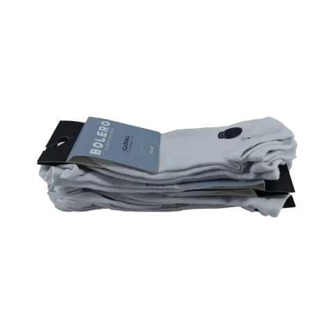 Bolero E-20-5 (41-45 NO) Dikişsiz Erkek Penye Patik Çorap 12'li