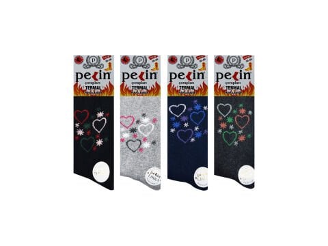 Pelin 10-16 Kışlık Bayan Termal Havlu Çorap 12'li