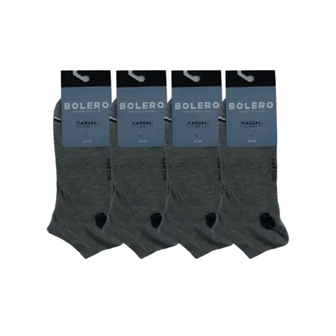 Bolero E-20-8 (41-45 NO) Dikişsiz Erkek Penye Patik Çorap 12'li