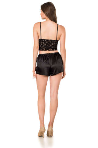 Moongirl 314 Bayan Saten Şortlu Takım