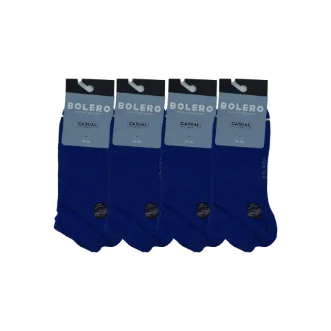 Bolero E-20-1 (41-45 NO) Dikişsiz Erkek Penye Patik Çorap 12'li