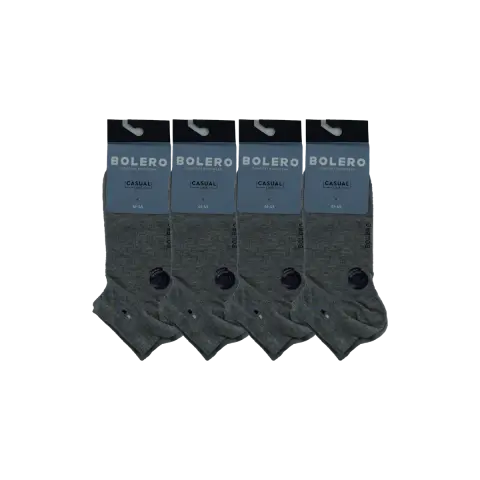 Bolero E-20-6 (41-45 NO) Dikişsiz Erkek Penye Patik Çorap 12'li