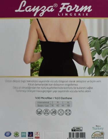 Liza 15010 Agraflı Toparlayıcı İnce Askılı Atlet