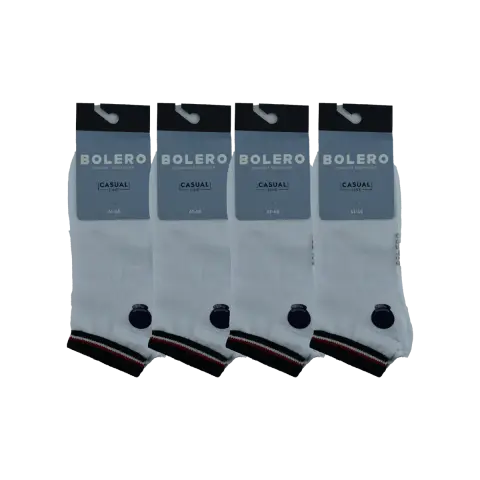 Bolero E-20-4 (41-45 NO) Dikişsiz Erkek Penye Patik Çorap 12'li