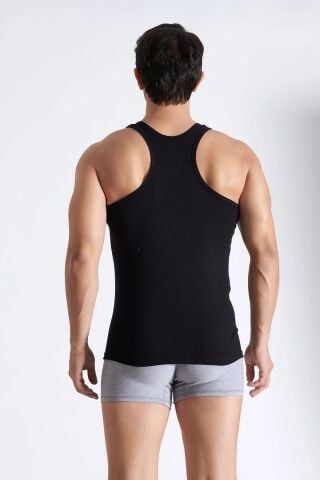 Seher Erkek Ribana Spor Rambo Atlet SİYAH - XL